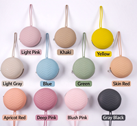 Étui de rangement portable pour sucette en silicone pour nouveau-nés, boîte de rangement pour sucette en silicone sans BPA