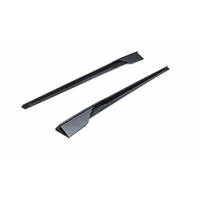 Extensions de jupes latérales en fibre de carbone sèche préimprégnée pour BMW M8 F91 F92, style PK, kit carrosserie aérodynamique de course, pièces de tuning