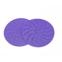 Disques de ponçage automobile en oxyde d'aluminium à grains 180 (1 mm) multi-trous, haute efficacité, personnalisables, de 3/4/4,5/5/6 pouces, OEM