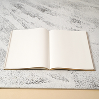 A5 B6 Softcover PU Lederbezug Blank Notizbücher mit benutzer definiertem Druck logo und vergoldeter Kante