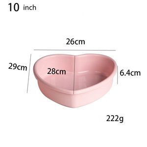 พิมพ์ซิลิโคนทำขนมรูปหัวใจ 4 7 9 10 นิ้ว แบบหลายชั้น สีรุ้ง อุปกรณ์ทำขนม อุปกรณ์ครัว - Product Image 6