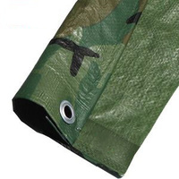 Bâche en PE verte YRH Factory, bâche de camouflage en polyéthylène pour camping, chasse, abri, couverture de camion, rouleau de bâche camouflage