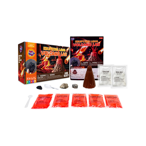Volcan fait main à la maison et observation de l'éruption volcanique avec le kit STEM de volcan de lave, jouets scientifiques sûrs pour les enfants - Product Image 1