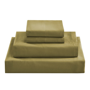 2023 New Wholesale Bamboo Bed Sheet 100% Organic Bamboo Solid Bed Sheet Set Wholesale