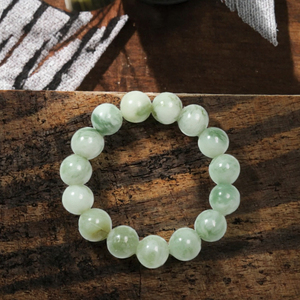 Pulsera de Jade Xiuyan Verde Claro Natural, Cuentas Redondas, Joyería de Piedra Serpentina, Regalo de Feng Shui - Product Image 3