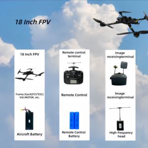 โดรนส่งของหนัก FPV ขนาด 18 นิ้ว รับน้ำหนักได้สูงสุด 13 กก. พร้อมตัวรับสัญญาณ ELRS915 ตัวควบคุมการบิน F405 ระบบจ่ายไฟ 12S สำหรับการขนส่งอุตสาหกรรม - Product Image 5