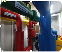 Station de refroidissement intégrée de type conteneur modulaire, unité de refroidissement sur skid refroidie par eau pour projets de refroidissement temporaire extérieur, facile à déplacer