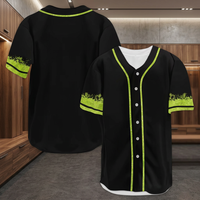 Maillots de baseball unisexes 2025 personnalisés, respirants, à manches courtes, brodés, col en V, coupe décontractée, uniformes sportifs pour adultes, 100 % polyester