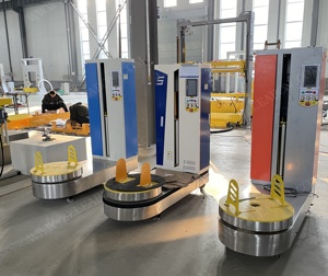 Giá tốt PLC hệ thống kiểm soát hành lý máy bao bì Vali máy đóng gói nhỏ quanh co máy đóng gói cho sân bay - Product Image 5