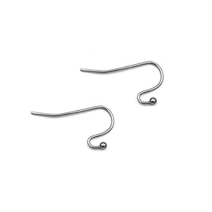 Stainless Steel U Shaped Ear <b>Hooks</b> With Beads For Earring Making Unisex Jewelry Findings H1116 - Product Image 5