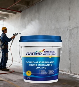 Revêtement liquide insonorisant <span class=keywords><strong>anti</strong></span>-vibrations pour sols, plafonds et murs de bâtiments, réduction du <span class=keywords><strong>bruit</strong></span>, application au pinceau acoustique - Product Image 1