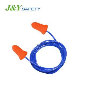 Bouchons d'oreilles de protection jetables en mousse PU souple avec cordon en PVC - Product Image 1