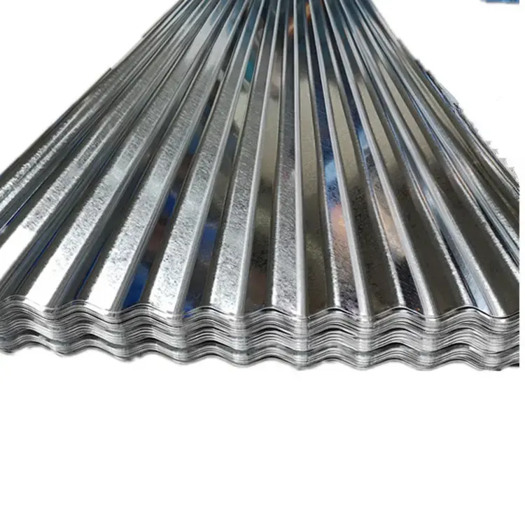 26ゲージ波形シート亜鉛コーティング鉄屋根シート4x8亜鉛メッキ鋼板