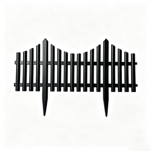 Sunsbuild <b>Plastic</b> Interlocking Garden Fence Lawn <b>Edging</b> Border Picket Fence for Yard Flower Bed Pathway Landscaping - Product Image 3