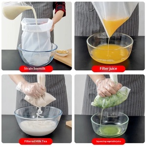 Sac filtrant en coton pour lait de soja, <span class=keywords><strong>tissu</strong></span> gazeux ultra-fin, multifonctionnel pour la cuisine - Product Image 5