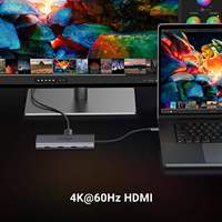 UGREEN Revodok Pro 109 USB C Hub 9 en 1 Estación de acoplamiento 10Gbps USB C 3,2 HDMI 100W Entrega de energía Lector de tarjetas SD/TF para computadora