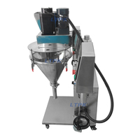 Machine de remplissage semi-automatique à vis sans fin pour poudres (épices, farine, café, thé, matcha, poivre, piment, soda, protéines)