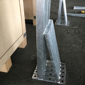 Hot Dip Galvanized 300mm Q235 Non-Alloy U Channel <b>Brackets</b> Cantilever Design Welded Metal Strut ASTM Standard - Product Image 6