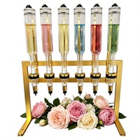 12 Buah Dispenser Parfum Emas 500Ml Dispenser Parfum Kaca Berdiri Stabil Dekorasi Pernikahan