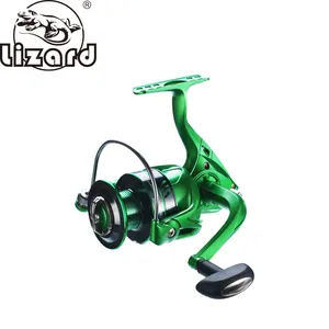 Hagedis Opvouwbare Verwisselbare Handvat Messing Spindel Gear Staaf Rvs Bearing Spinning Reel