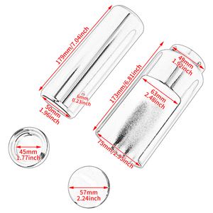 Capuchons de protection de fourche avant de <span class=keywords><strong>moto</strong></span> en aluminium pour amortisseurs <span class=keywords><strong>Harley</strong></span> Dyna Low Rider FXD Street Fat Bob 06-17 - Product Image 5