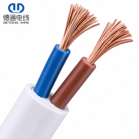 Cable de Construcción HO5VV-F 300/500V con Aislamiento de PVC, Conductor de Cobre Desnudo de 1.5mm 1.0mm, Precio de Fábrica al por Mayor OEM