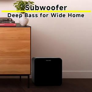 Subwoofer Attivo da 8 Pollici 80W con Potente Bassi, Indicatore LED RGB, Ingresso <span class=keywords><strong>LFE</strong></span> RCA, Cabinet in Legno per Home Theatre e Feste - Product Image 2