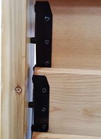 Système de pare-soleil, kit de quincaillerie d'obturateur de support de persiennes, supports de revêtement en poudre cuite en acier noir