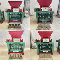 Machine à fabriquer des briques Topmai automatique haute précision à moteur vibrant multi-tension avec garantie 1 an pour pavés creux autobloquants