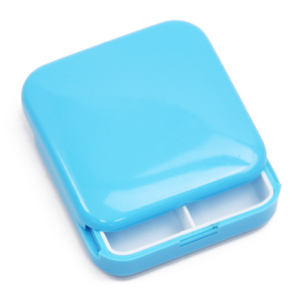New Design Square Round Plastic Pocket Pill Case / Medicine Box Round Pill Glass / Metal Pill Box