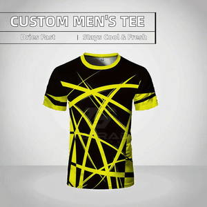 Latest Design Customizable Men's Casual Sublimation <b>Canvas</b> Solid T-Shirt-High Quality Eco-Friendly Breathable Quick Dry 100% - Product Image 2