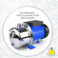 Pompa Booster Air Otomatis Stainless Steel 220V 50Hz Tekanan Rendah OEM yang Dapat Disesuaikan untuk Kebersihan Rumah Keluarga