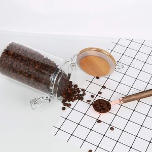 Hochwertiger Borosilikatglas Kaffeebohnen-Aufbewahrungsbehälter mit Luftdichtem Deckel für Kaffeebohnen - Product Image 3