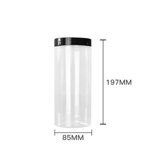 Square Plastic Jar Plastic High Quality Multipurpose Food Grade Clear Pet Square Plastic Jar