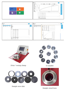 Testeur de perméabilité à l'air entièrement automatique Testeur de perméabilité à l'air en feuille de plastique en tissu Testeur de taux de transmission de vapeur d'eau - Product Image 4