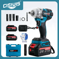 Llave de Impacto Inalámbrica de Grado Industrial de 21V 1/2, Llave de Trinquete Eléctrica de Alto Torque a Batería para Neumáticos de Camión, Herramientas Eléctricas