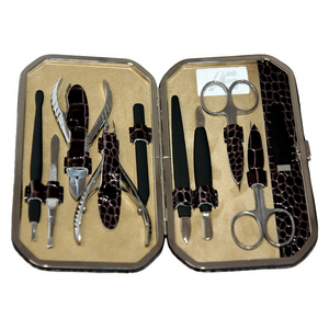 Professional 8-Piece Nail Care <b>Scissors</b> Clipper Manicure Pedicure Grooming Kit High Quality Leather Case Stainless Steel 2026 - Product Image 4