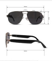 Nouvelles lunettes intelligentes avec charge magnétique, caméra à distance, assistant IA, protection UV400, monture classique, musique, appels, lunettes de soleil sportives