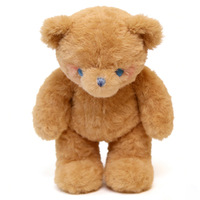 Ours en peluche marron personnalisable, adorable peluche animal, poupée animalière personnalisée, ours en peluche assis sur mesure