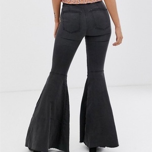 Wholesale Grey High Waist Vintage Custom Denim Women's Jeans Pantalones Pants Flare <b>Bell</b> Bottom Sexy Jeans Womens Ladies - Product Image 2