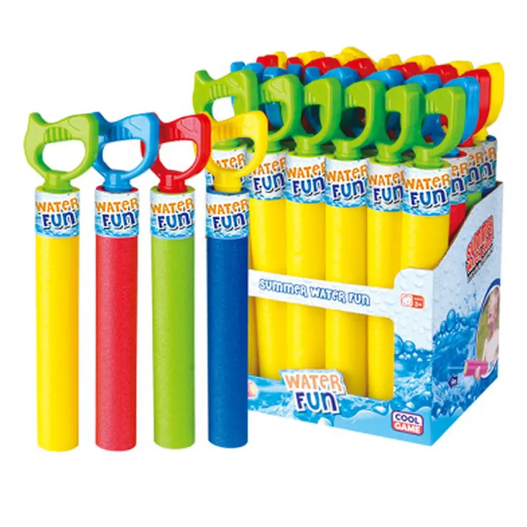 Pistola de agua de espuma para niños, juguete de pistola de agua de tiro manual EPE, Cañón de bomba de juguete, novedad de verano