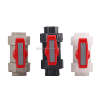 Fabricant de vanne à bille en plastique série OEM 2 voies 3 voies toutes tailles PVC PPH PVDF vanne à bille pour tuyau d'eau