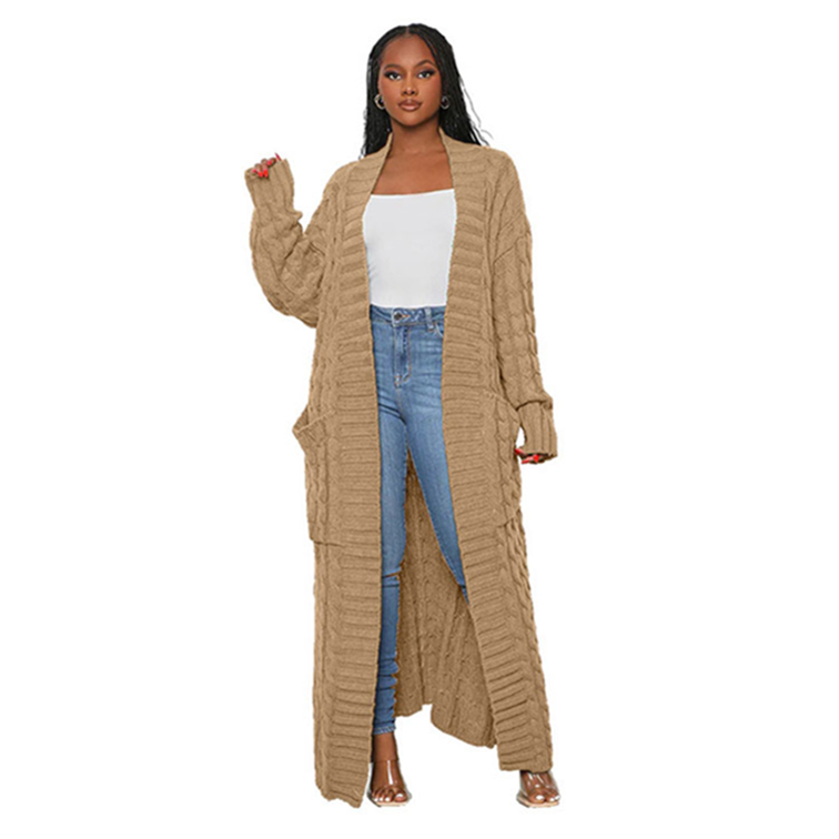 Vestito lungo drappeggiato sul davanti - MARRONE - Donna - 15.00