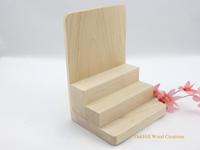 Support de présentation moderne à 3 niveaux en bois léger pour bouteilles et huiles essentielles, facile à assembler pour une utilisation sur bureau ou comptoir