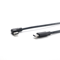 Câble de transfert de données USB C personnalisé, mâle droit vers mâle coudé, câbles personnalisés
