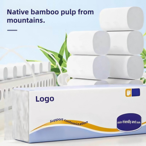 Jumbo Roll Toilet Tissue Soft Virgin Wood <b>Pulp</b> Embossed For Restaurant Commercial Use - Product Image 5