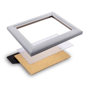 4X6 Inch Hiển Thị Đường Cong Rộng Đúc Gỗ Hạt Treo Tường Gỗ Khung Ảnh Tabletop Rắn WoodenPhoto Khung - Product Image 5