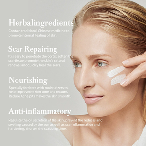 Crema Blanca para Eliminar Cicatrices de Embarazo, Estrías y Acné, Ingredientes Herbales 100% Naturales, Antiarrugas, 50g - Product Image 4