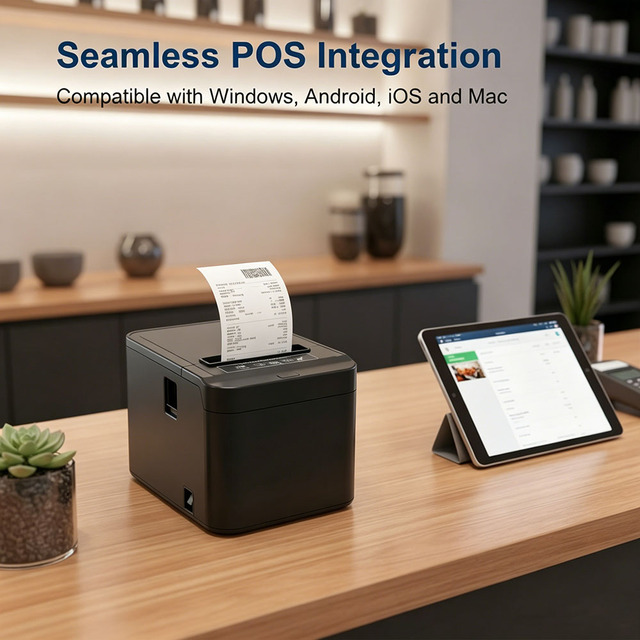 200mm/s High-speed Bill Printing Thermal Receipt Printer ZY-Q822, Suitable for Restaurants, Gas Stations, and Retail Stores