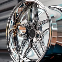 Jantes de voiture à surface miroir entièrement polie, 18 et 19 pouces, largeur décalée, jantes chromées à fond profond, jantes de performance pour JDM CS15